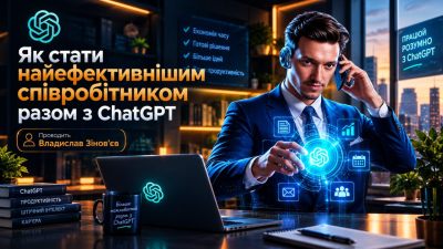 Як стати найефективнішим співробітником разом із ChatGPT: запрошуємо на практичний вебінар